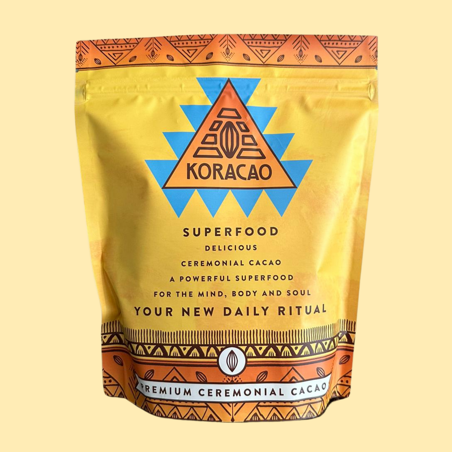 Koracao Ceremonial Cacao – High Flavanol - Coffee Alternative - Mood, Energy & Longevity Superfood - 1LB