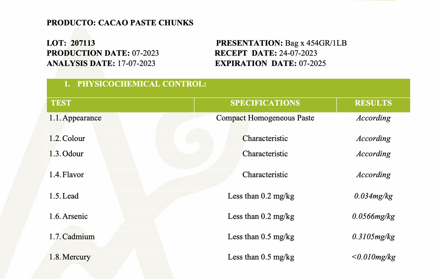 Koracao Ceremonial Cacao