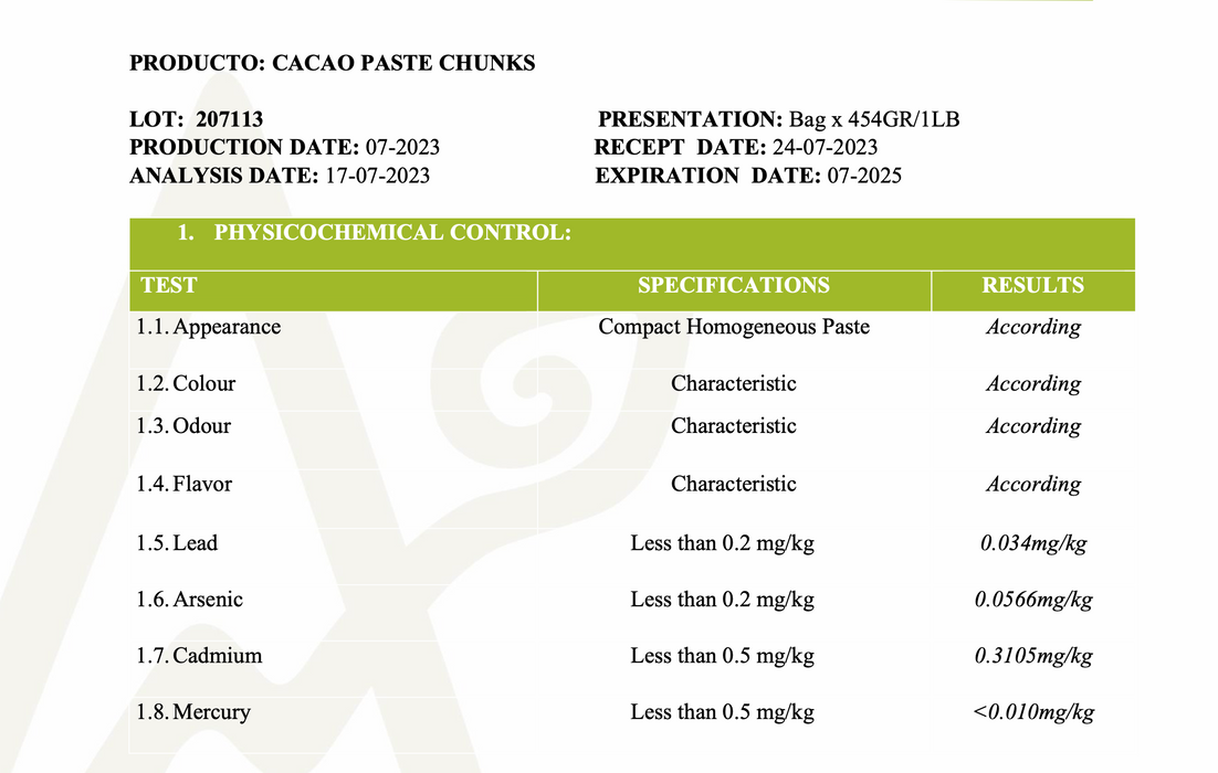 Peruvian Ceremonial Cacao Chunks 450G